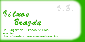vilmos brazda business card